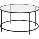Image 1 for Журнальний столик Leobert Oskar круглий з скляною стільницею