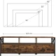 Image 4 for Тумба під телевізор Leobert Kamila в стилі Loft з 3 шухлядами