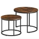 Комплект журнальных столиков Leobert Oreo круглый коричневый