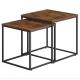 Комплект журнальных столиков Leobert Nika квадратный коричневый