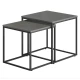 Комплект журнальных столиков Leobert Nika квадратный графитовый