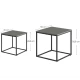 Image 4 for Комплект журнальних столиків Leobert Nika квадратні графітовий