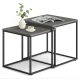 Image 6 for Комплект журнальних столиків Leobert Nika квадратні графітовий