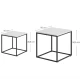 Image 4 for Комплект журнальних столиків Leobert Nika квадратні білий