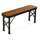 Image 9 for Стіл туристичний розкладний Outtec + 2 лавки коричневий