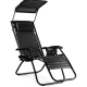 Image 4 for Шезлонг лежак Outtec Zero Graviti Sun розкладний з дашком чорний
