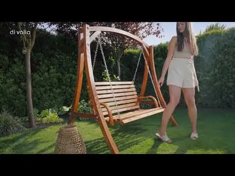 youtube video 1 Садова гойдалка Di Volio Grino двомісна