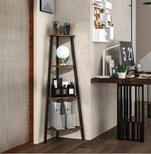 Етажерка Costway Leo кутова в стилі Loft