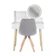 Image 3 for Туалетный столик Jumi Scandi LED + кресло Saida серый