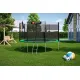 Image 2 for Батут Hop-Sport 12ft (366см) зелений із зовнішньою сіткою