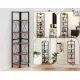 Image 6 for Етажерка Costway Signal кутова із металевим каркасом в стилі Loft
