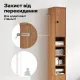 Image 8 for Шкаф-пенал для ванной Costway Slim Tower узкий с ящиком натуральный