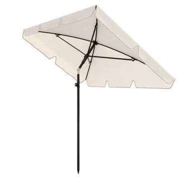 Парасоля садова Di Volio Ankona кремова 200х125см з нахилом та чохлом