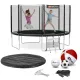 Image 14 for Батут Hop-Sport 12ft (366см) чорно-зелений з зовнішньою сіткою