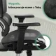 Image 16 for Ергономічне офісне крісло Di Volio Vataro сітка, 4D-підлокітники, чорний