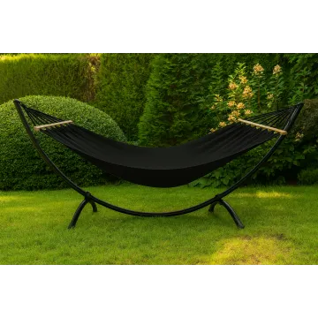 Гамак з каркасом Di Volio Rimini чорний