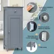 Image 10 for Тумба для ванной Costway Nordic Bath напольная с выдвижным ящиком серая