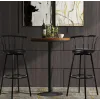 Комплект барных стульев Costway Pareo со спинкой