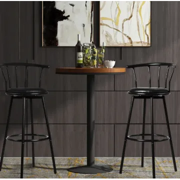 Комплект барных стульев Costway Pareo со спинкой
