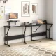 Image 3 for Угловой компьютерный стол-трансформер Costway CornerDesk L-образный с розеткой и USB черный