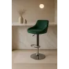 Барный стул Leobert Kast со спинкой зеленый