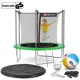 Image 2 for Батут Hop-Sport 8ft (244см) зеленый с внутренней сеткой