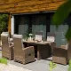 Image 14 for Комплект садових меблів Di Volio Rawena 6+1 бежевий