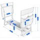 Image 6 for Садовая скамейка Jumi Iron со встроенным столом