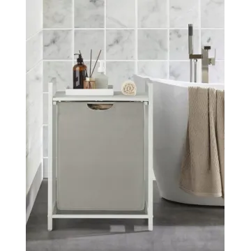 Корзина для белья Leobert Napoli 65 л в стиле Loft белый