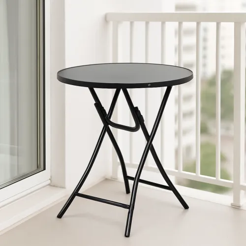 Стіл садовий Costway Mix складаний круглий