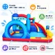 Image 6 for Надувной аквапарк детский Costway SteamTrain Water Park с водной горкой бассейном и водометом (без компрессора)