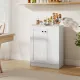 Image 3 for Напольная тумба-комод Costway Nordic Sideboard для ванной с полками белый