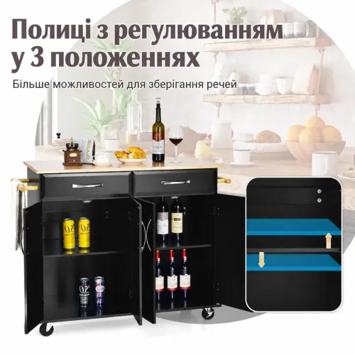 Регулируемые полки для посуды разной высоты