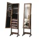 Дзеркало шафа підлогова Costway Rustic для біжутерії лофт коричневий