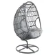 Image 2 for Крісло-кокон садове обертове Di Volio Orta висока спинка, сірий