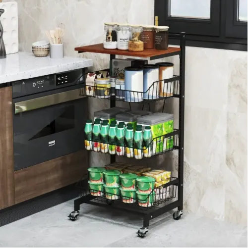 Стеллаж Costway Vroda мобильный в стиле Loft