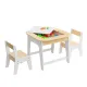 Image 4 for Комплект детской мебели Costway Kids Set 2-in-1 Desk стол и 2 стулья с двухсторонней столешницей-доской