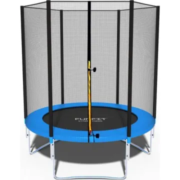 Батут Funfit 6ft (183см) синій з зовнішньою сіткою