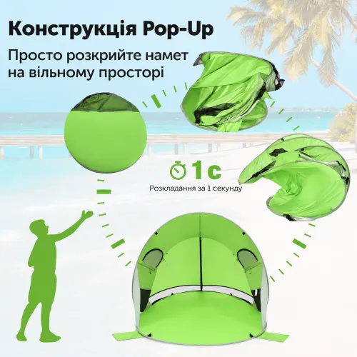 Конструкция Pop-Up - установка без сборки дуг