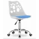 Офисное кресло Leobert Print бело-голубой