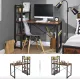 Image 5 for Компьютерный стол Leobert Devoko с боковыми полками в стиле Loft коричневый