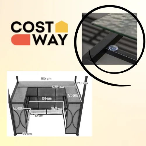 Стеклянная столешница - стильно и безопасно