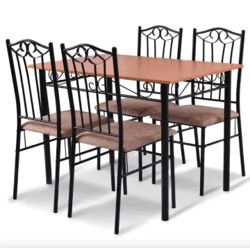 Комплект мебели Costway Sofi стол и 4 мягких стула бежевый