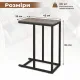 Image 8 for Журнальный столик Costway Vittsjo серый приставной