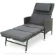 Image 1 for Садовый шезлонг Di Volio Breso из ротанга серый