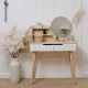 Image 8 for Туалетный столик Jumi Scandi с ящиками, светлый бук