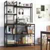 Стеллаж Costway Kamel 5-ярусный с 2 розетками в стиле Loft
