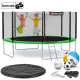 Image 2 for Батут Hop-Sport 14ft (427см) зелений із зовнішньою сіткою