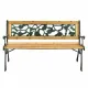Image 2 for Скамейка для сада Chomik GARDEN LINE PAOLA с декоративной спинкой