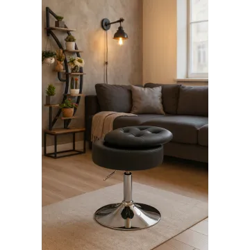 Кресло трансформер Costway Meri с местом хранения черный